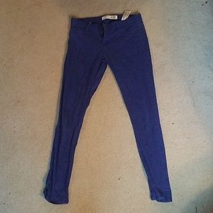 Royal blue non denim Joe Fresh slim pants